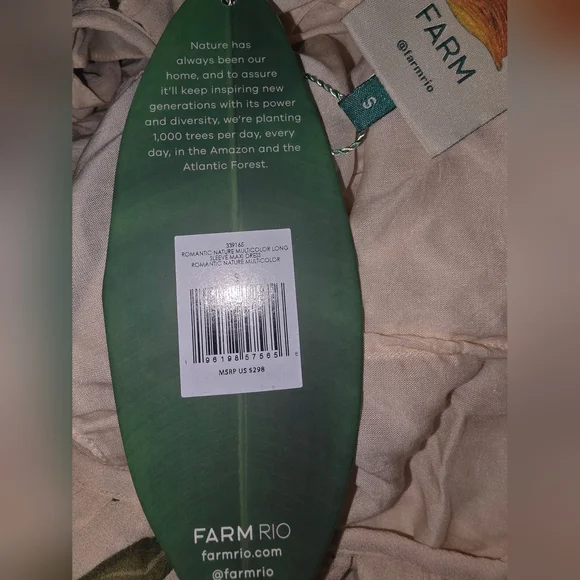 FARM RIO Multicolor Romantic Nature Long Sleeve Maxi Dress - Picture 5 of 6